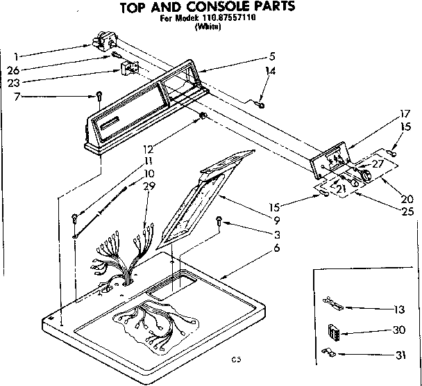TOP AND CONSOLE PARTS
