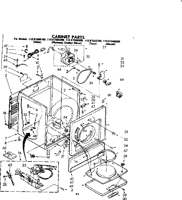 Cabinet parts
