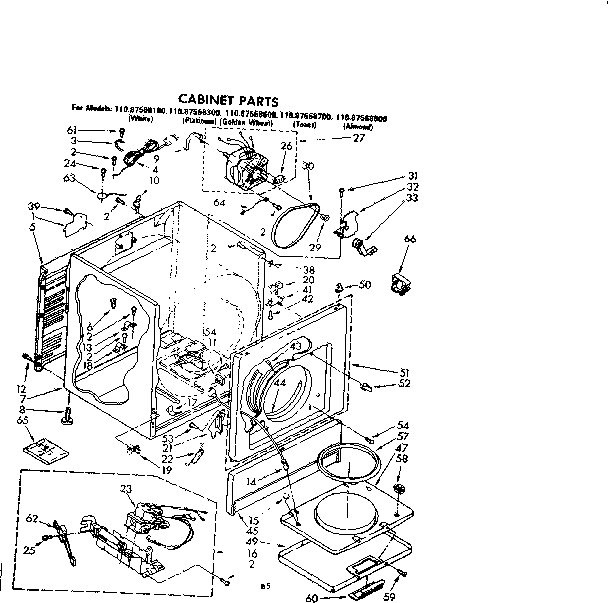Cabinet parts