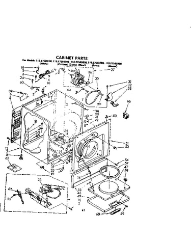 Cabinet parts