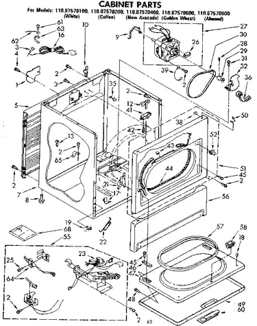Cabinet parts
