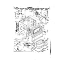 Kenmore 11087572300 cabinet parts diagram