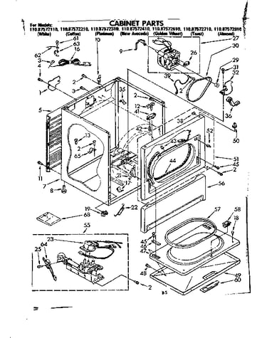 Cabinet parts