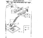 Kenmore 11087573110 top and console parts diagram