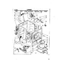 Kenmore 11087576610 cabinet parts diagram