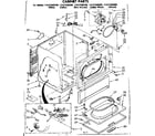 Kenmore 11087580200 cabinet parts diagram