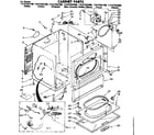 Kenmore 11087582300 cabinet parts diagram