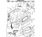 Kenmore 11087582210 cabinet parts diagram