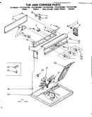 Dryer/top and console parts
