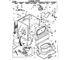 Kenmore 11087583710 cabinet parts diagram