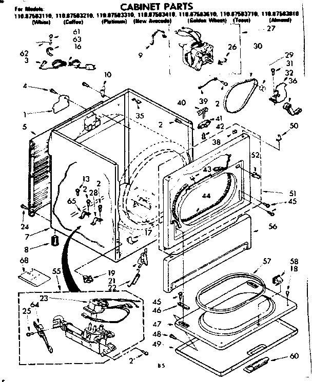 Cabinet parts