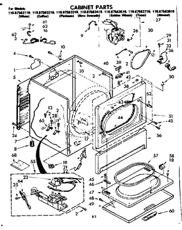 Cabinet parts