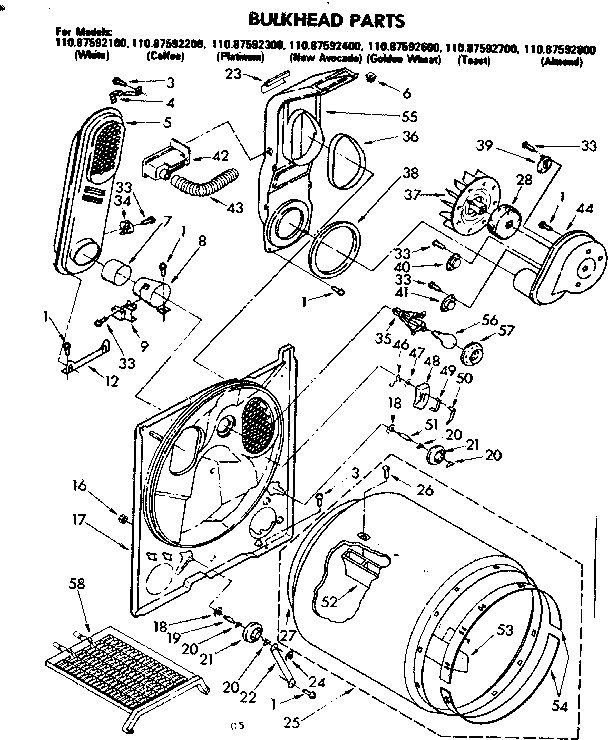 Bulkhead parts
