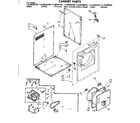 Kenmore 11088390700 cabinet parts diagram
