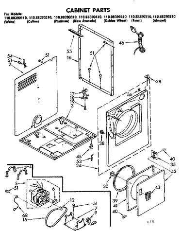 Cabinet parts