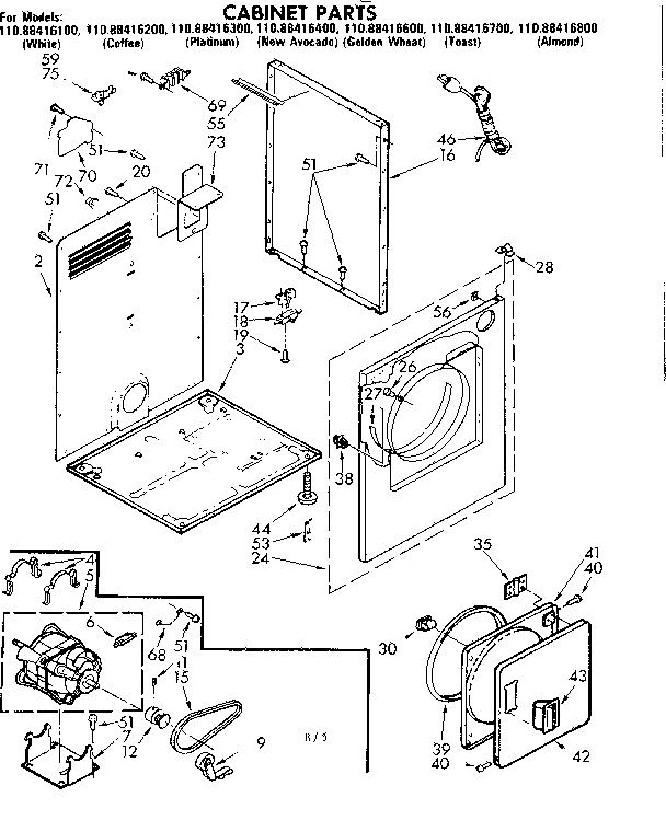 CABINET PARTS