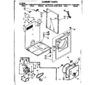 Kenmore 11088416710 cabinet parts diagram