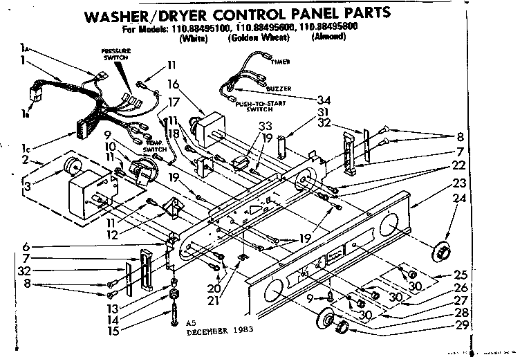 Control panel parts