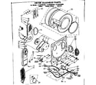 Kenmore 11088495100 dryer bulkhead parts diagram