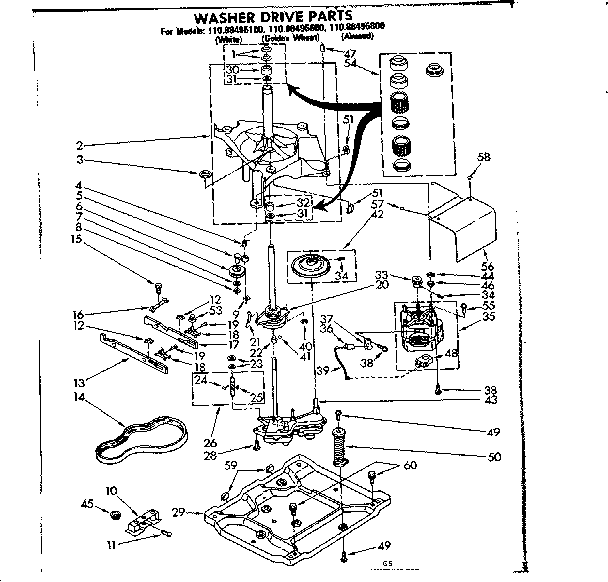 Washer drive parts