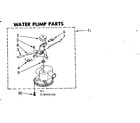 Kenmore 11088495600 water pump parts diagram