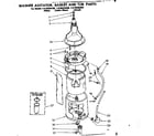 Kenmore 11088495100 washer agitator basket & tub parts diagram