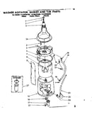 Washer agitator basket & tub parts
