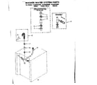 Kenmore 11088495100 washer water system parts diagram