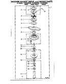 Washer basket drive & brake parts
