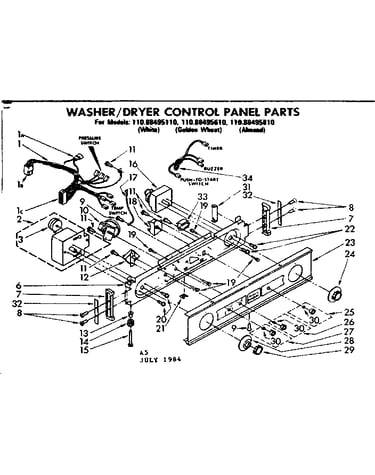 Control panel parts