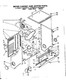 Cabinet and motor parts