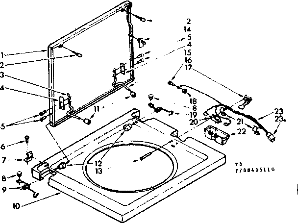 Top and lid parts