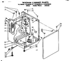 Kenmore 11088495810 cabinet parts diagram
