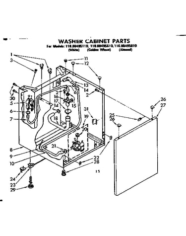 Cabinet parts
