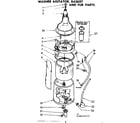 Kenmore 11088495610 agitator basket and tub parts diagram