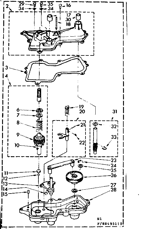 Gearcase parts