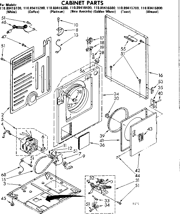 CABINET PARTS