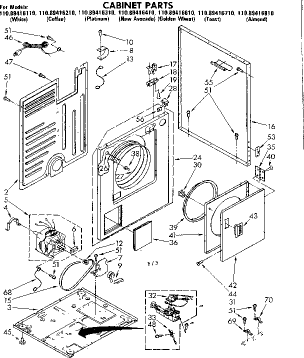 Cabinet parts