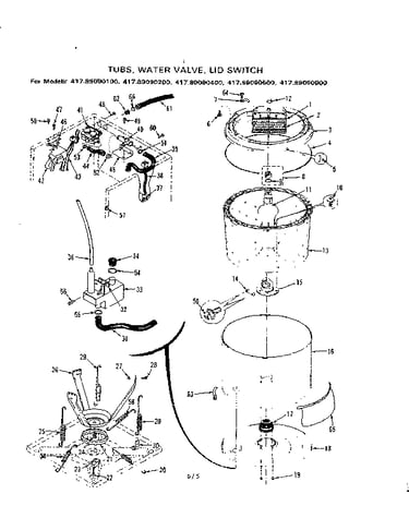 Tubs water valve lid switch