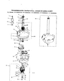 Transmission, water seal, lower bearing asm