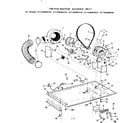 Kenmore 41789090110 dryer motor, blower, belt diagram