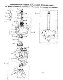 Transmission, water seal, lower bearing asm