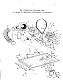 Dryer motor, blower, belt