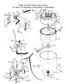 Tubs, water valve lid switch