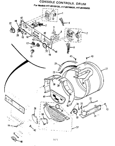 Console controls drum