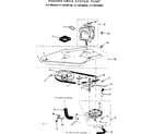 Kenmore 41789190820 washer drive system, pump diagram