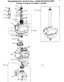 Transmission water seal lower bearing asmy