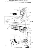 Washer drive system, pump