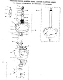 Transmission, water seal, lower bearing asm.
