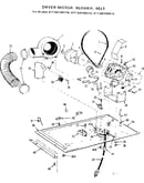 Dryer motor, blower belt